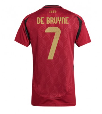 Belgien Kevin De Bruyne #7 Replika Hjemmebanetrøje Dame EM 2024 Kortærmet